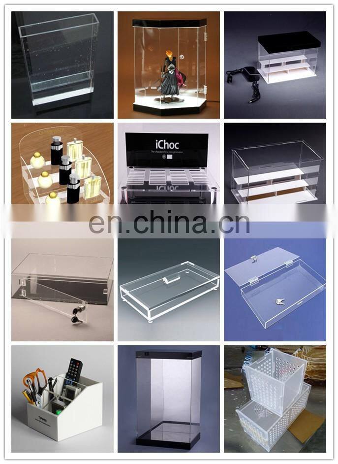 20 years manufacture custom plexiglass display box acrylic toy storage box