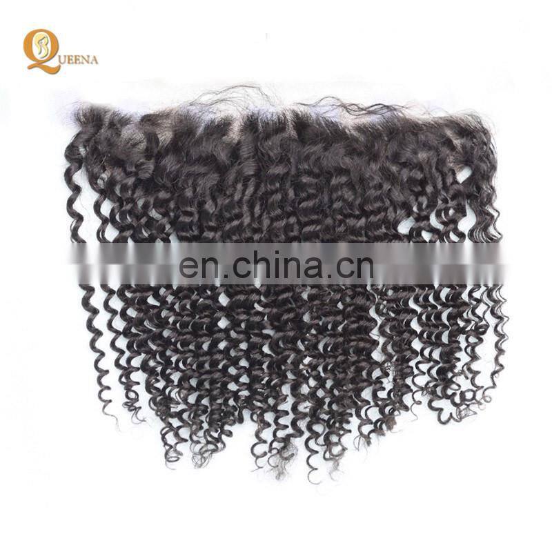 Queena 100% Human Hair Cheap Unprocessed Virgin Brazilian Body Wave Lace Frontals With Baby Hair