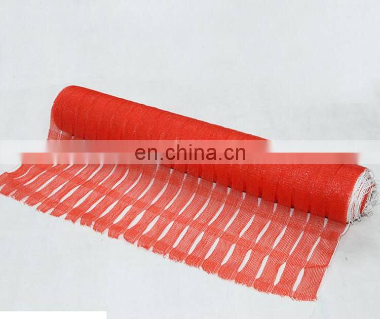 100% HDPE knitting orange safety warning net export to Japan