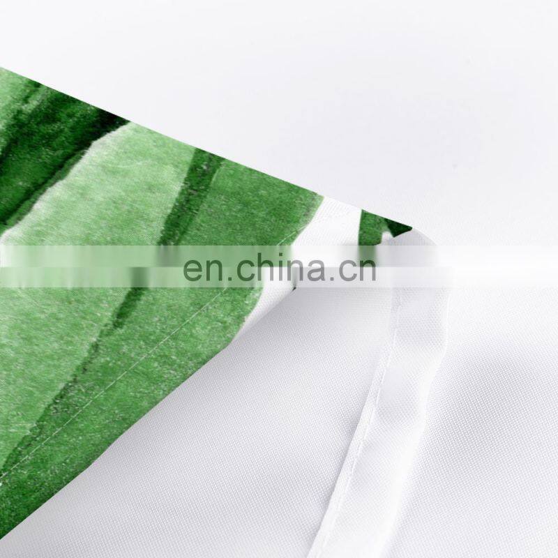 OEM custom printed 100% polyester waterproof custom designer shower curtain