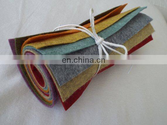 Hot Sales Hand blend Acrylic Felt sheets Fabric in roll