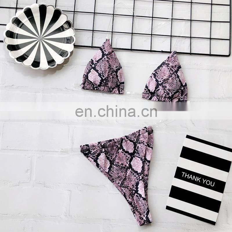 Peachtan Sexy Neon Bikini 2019 Swimwear Women Zebra Print Bathing Suit Mujer High Cut Swimsuit Female Push Up 2Pieces Suit