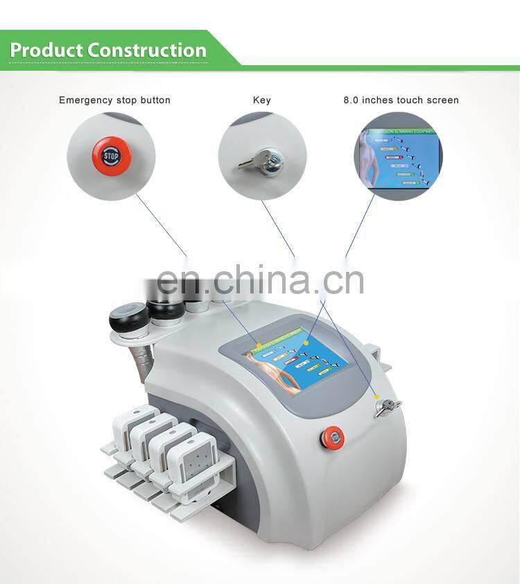 Lipo laser slimming machine lose weight rf 7 in 1 40k cavitation vacuum machine