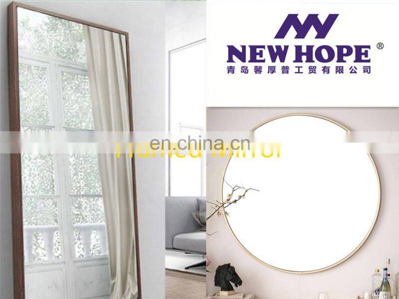 Large size wall mounted mirror oak framed wooden mirrors