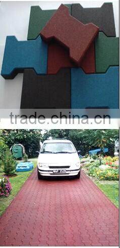 rubber flooring for driveway(EN1177, SGS, IOS9001:2000)