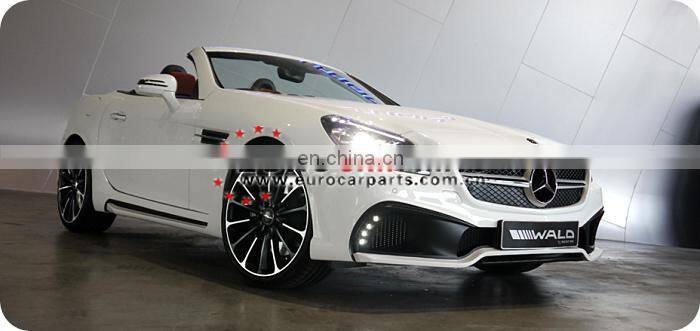 SLK class R172 slk200 slk300 body kit for R172 SLK200 SLK250 SLK300 to WD style with bumpers and exhaust tips