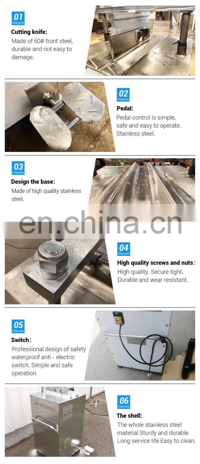 Slaughterhouse pig slaughtering tools pig head splitting cutting machine