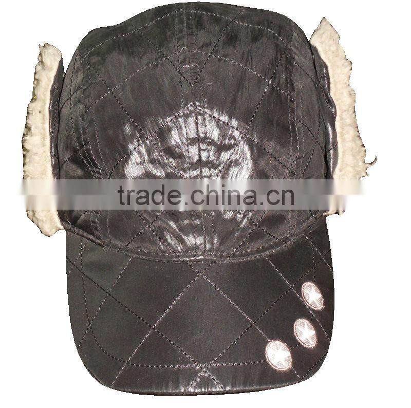 custom baseball cap ear flap