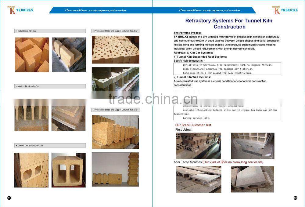 Kiln Car Top Brick plate brick, Tunnel Kiln Brick, Extrusion Brick