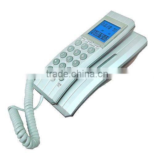 Slim line corded wall phone