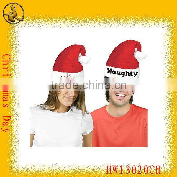 2014 New Design Kids Cheap Felt Santa Clause Hat