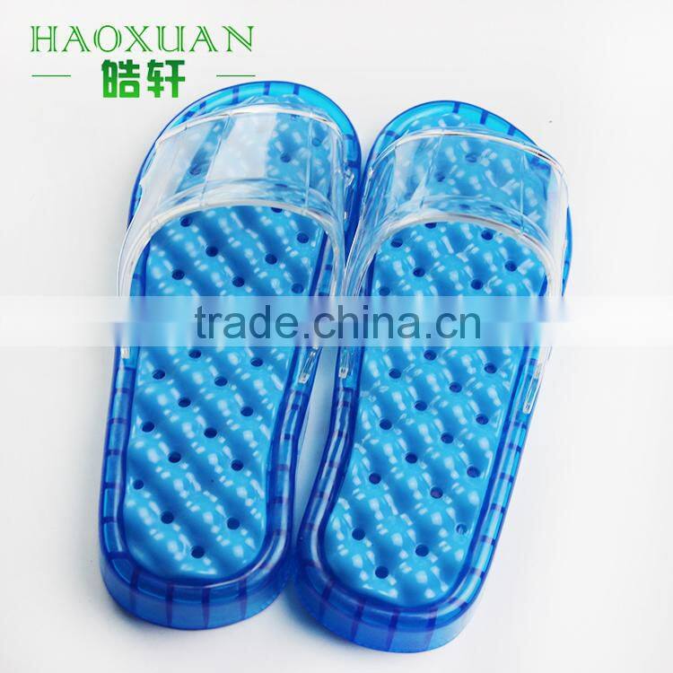 PVC bathroom new design massage slippers plastic anti-slip sandal indoor slipper