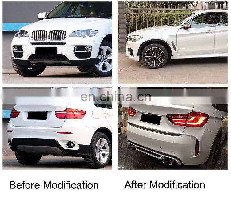 Runde For Bmw X6 M Style Car Bumpers Body Kit M Sport Type PP Material Body Kit