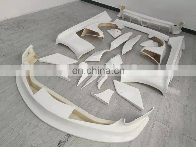 Runde Carbon Fiber Material For LB Style Toyota Supra A90 Wide Body Kit Front Bumper Rear Bumper Side Skirt Spoiler