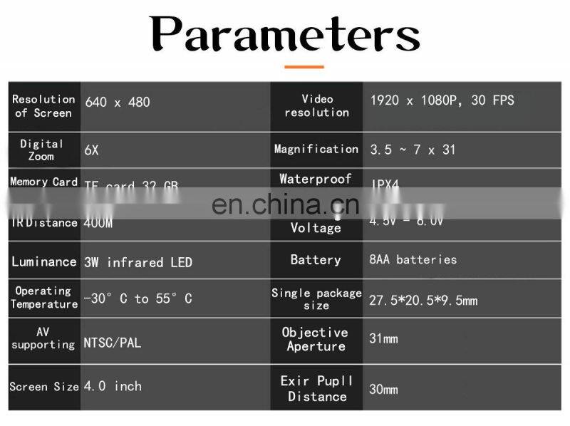 2021 New mini NV2000 1080P Full HD digital hunting Infrared Night Vision Scope Binoculars