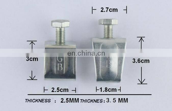 Galvanized Steel G clamps Air Duct Corner Duct Flange for Ventilation System