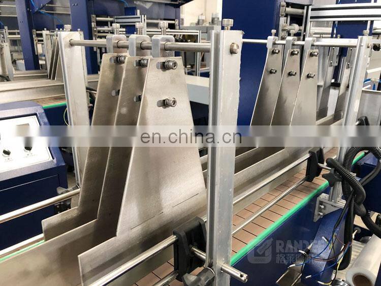 Automatic auto L type small bottle shrink wrap wrapping machine film packing equipment
