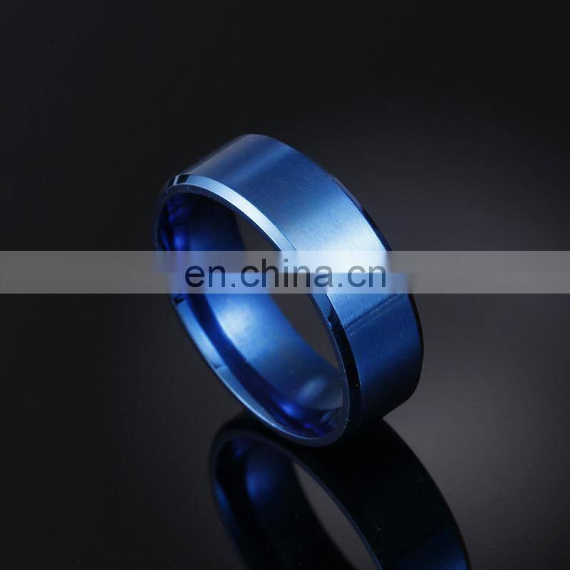 Fashion Charm Jewelry ring men stainless steel Matte Black Rings For men Women