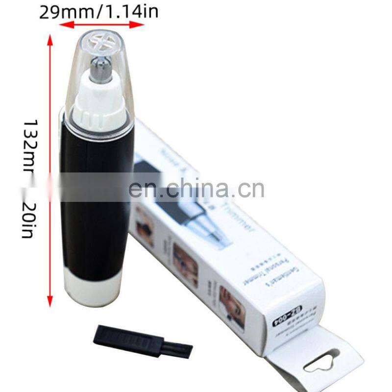 New Portable Electric Nose Hair Trimmer Man Shaving Nose hair removal shaver clipper Black No Spray Nose Hair Clipper