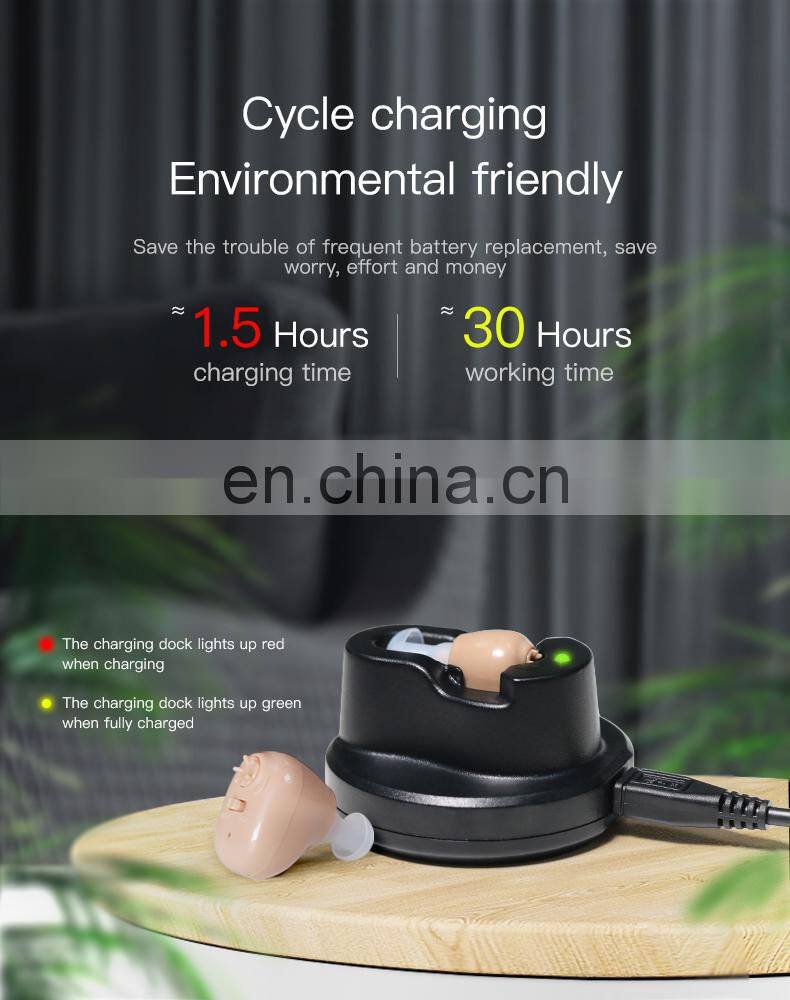 Goodmi Rechargeable Digital Hearing Aids GM-12 for Ear Hearing Loss Elder Amplifier