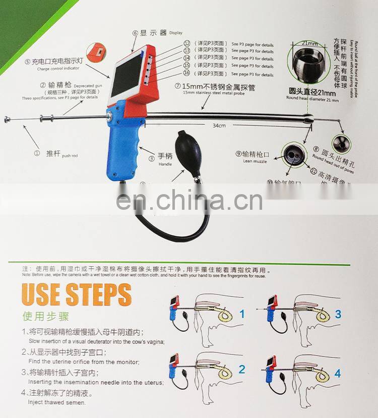 HC-R058C Veterinary Visual Artificial Insemination Gun kit for sheep/pig/horse/canine etc