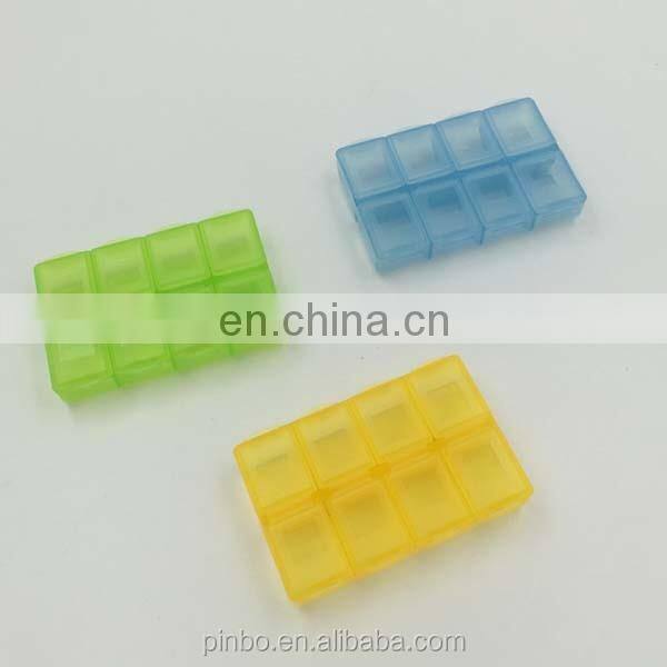 Custom Logo Plastic 8 compartments pillbox