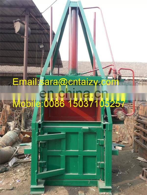 Hot sale vertical dry grass baling press machine baler machine price