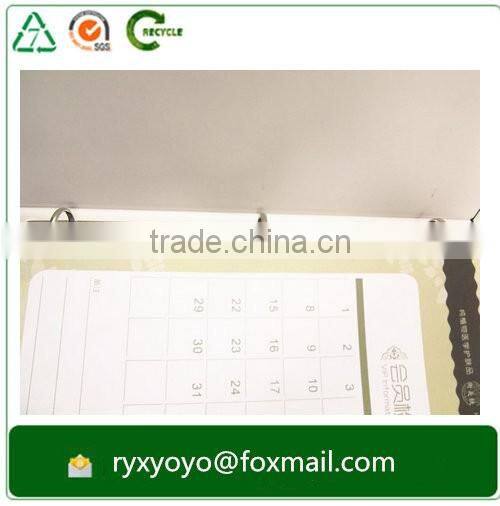 custom loose-leaf a4 size 2" D shape ring binder with catalog insert pages