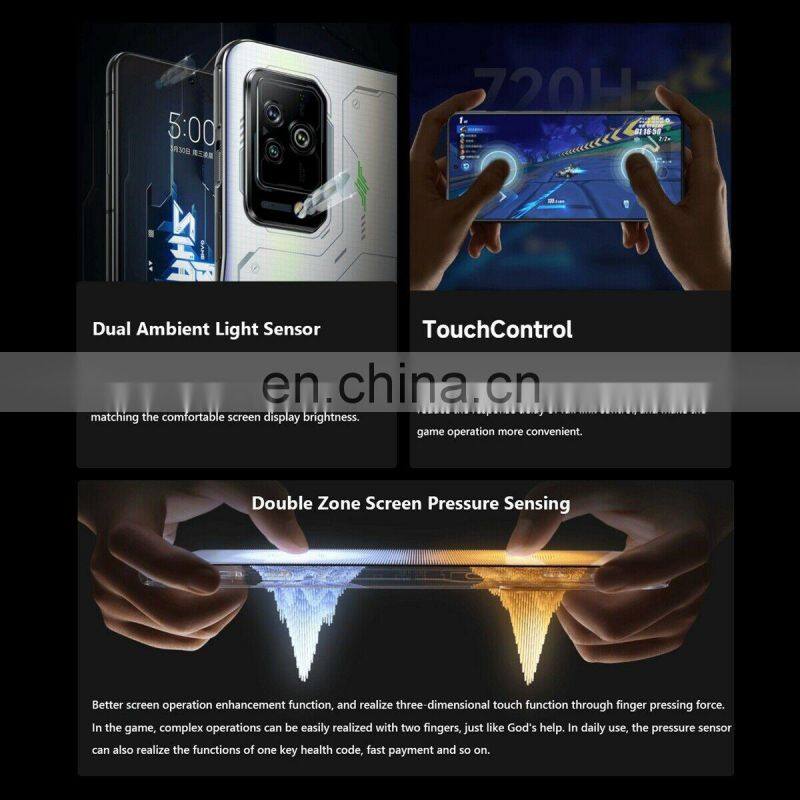 Black Shark 5 Pro 6.67'' 144Hz AMOLED Screen SN8 Gen1 4500mAh 120W Fast Charge Camera NFC BlackShark 5 Pro