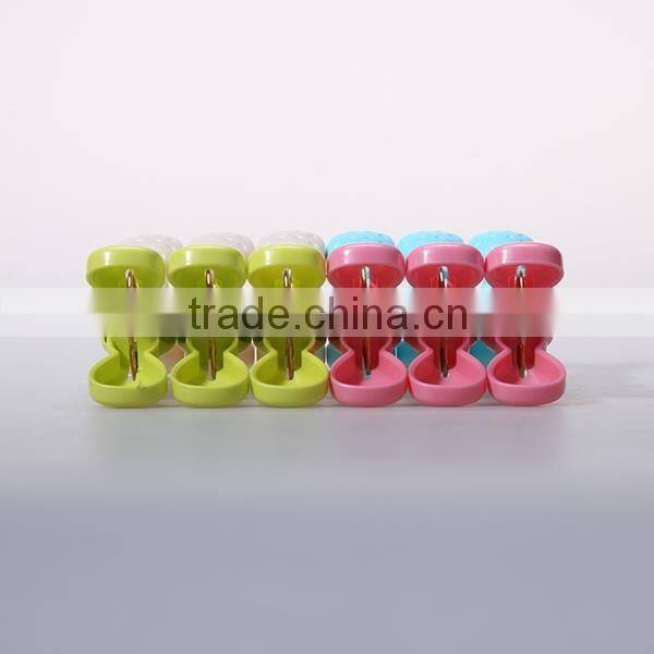 Multi-purpose plastic Strong clip clothes pegs 12pegs/set