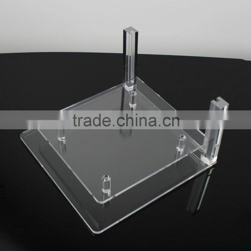 Clear acrylic cosmetic display stand cosmetic stand makeup display holder RCD002