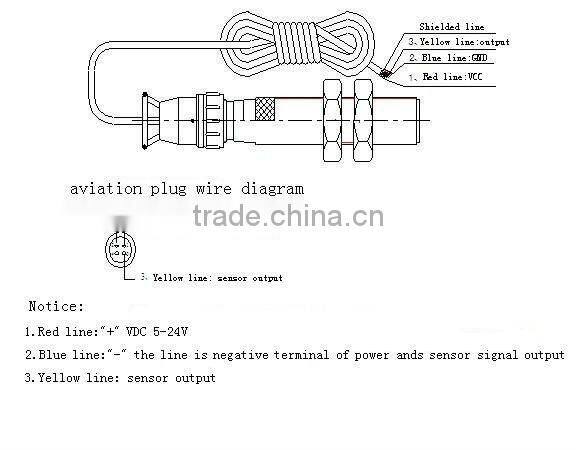 YD62 Hall effect rotation speed sensor