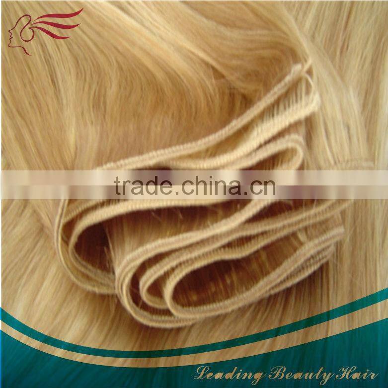 High quality remy human hair handtied weft with high quality