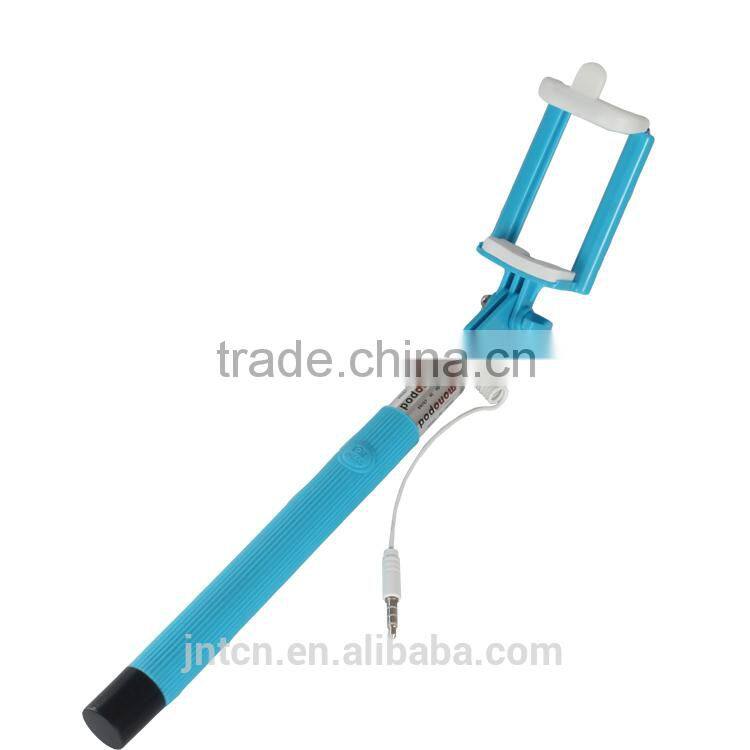 Mini wire selfie stick for smartphones monopod QC17