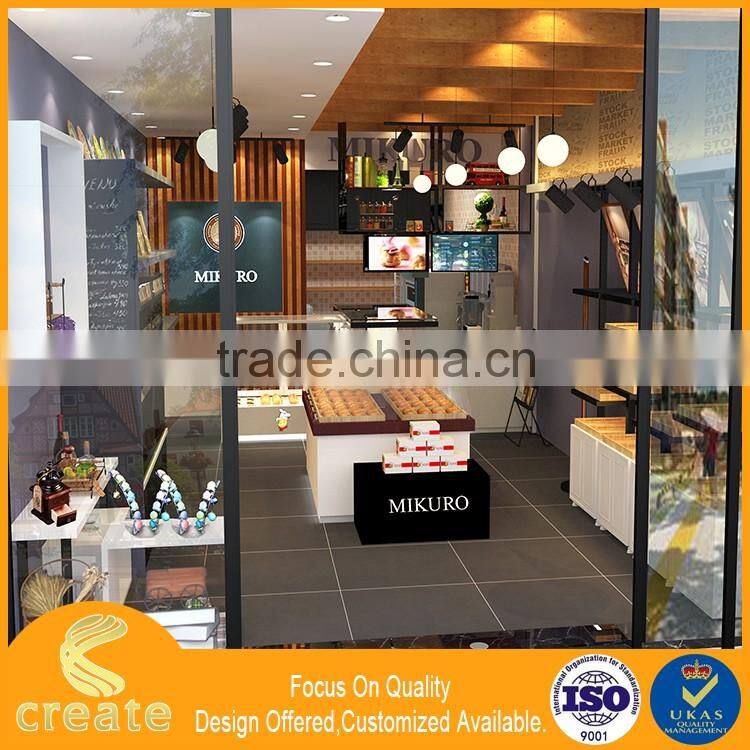 Good cake display showcase price of commercial display cake shop