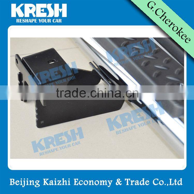 KRESH Brand Hot sell Aluminum 4x4 SUV tubular side step for Grand Cherokee, with black color and chrome color