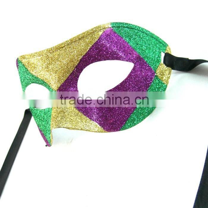 Custume Carnival Accessories HT-HF015 Plastic Half Face Party Eye Mask and Transparent Plastic Face Mask