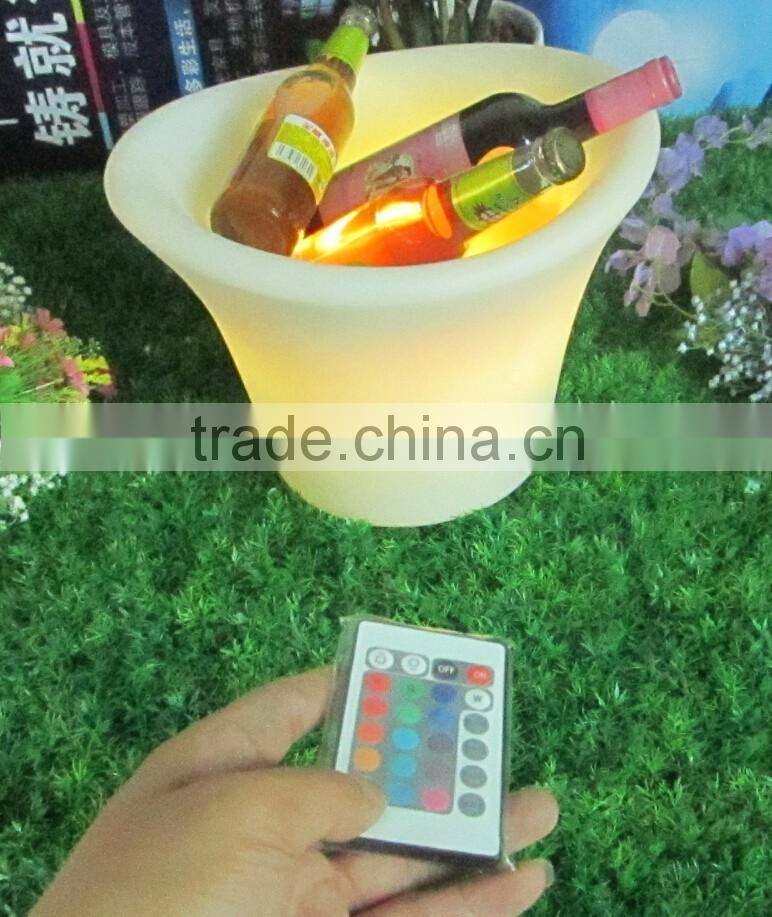 Bar Ice bucket with LED lights remote control