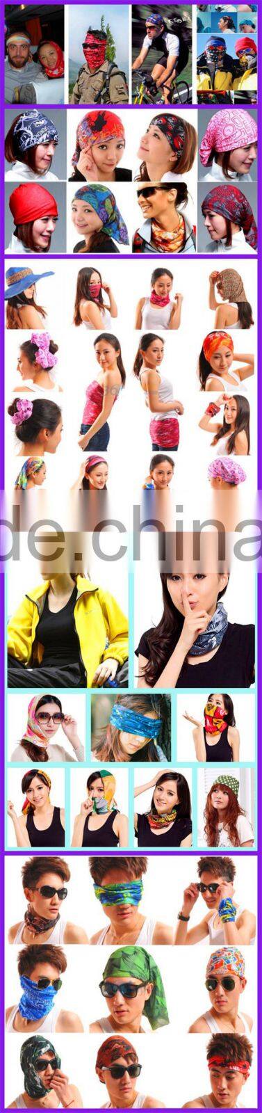 2015 Hot Sale magic multifunctional Promotional bandana Scarf Headwear With High Quality