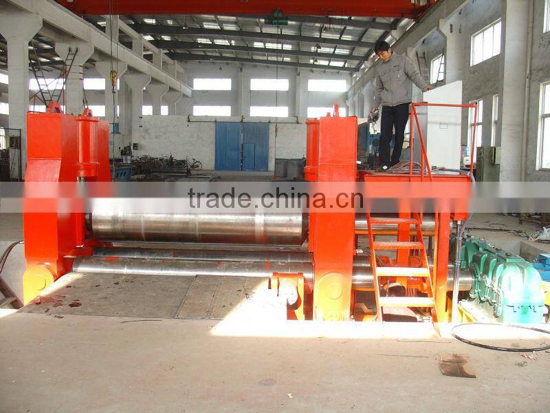 3 Roll CNC Plate rolling machine, Hydraulic rolling machine,Roll bending machine W11S-12x2000