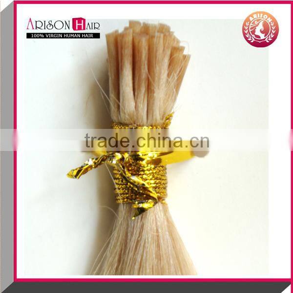 Factory Price Remy Hair Double Drawn i tip hair extensions wholesale