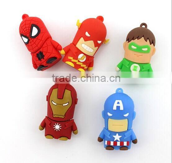 Spider-Man cartoon shape usb flash drive spiderman usb drive 2.0
