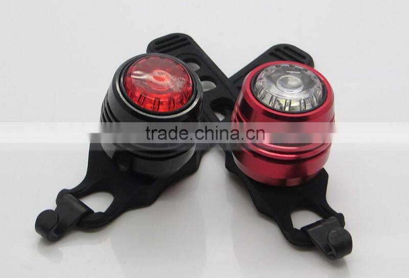 Micro USB Rechargeable Rear Bar Clip Aluminum Bike Waterproof Light