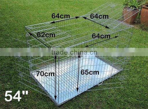 3 Door 36 Metal Wire Collapsible Pet Dog Cage