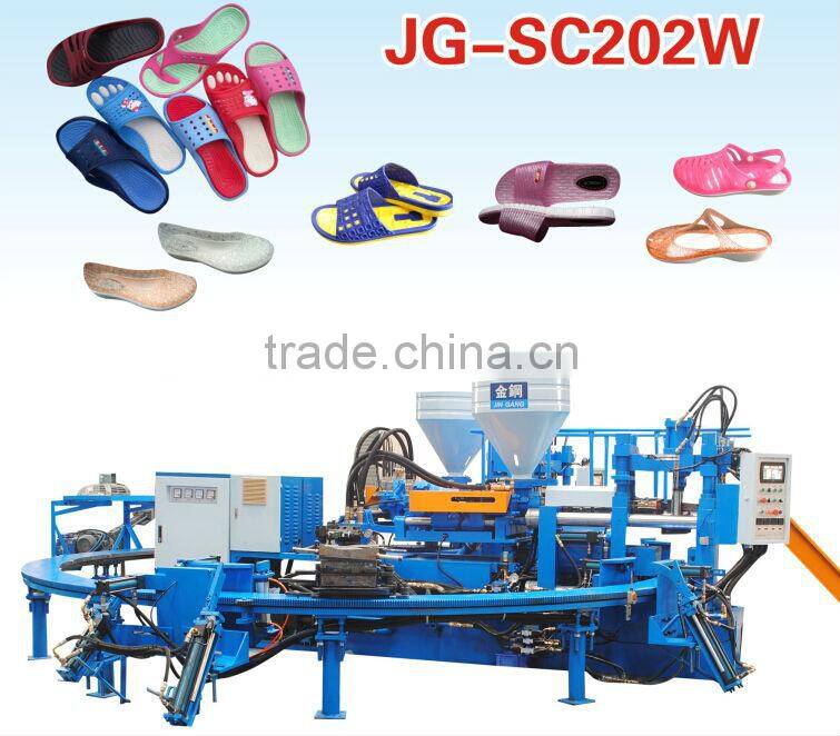 Double colors PVC Jelly shoe injection molding machine