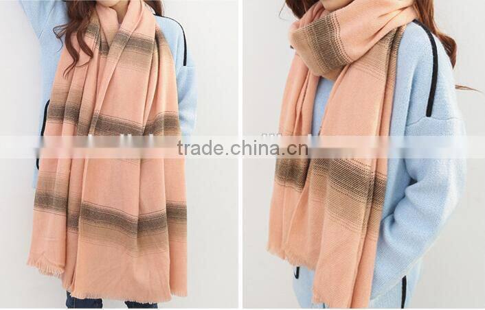 New Arrvial Long Striped Fashion Woman Winter Wool Neck Warmer