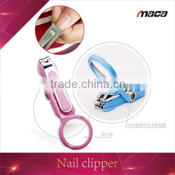 NC2103 New design Plastic Carbon Steel Nail Clipper With Magnifying Glass