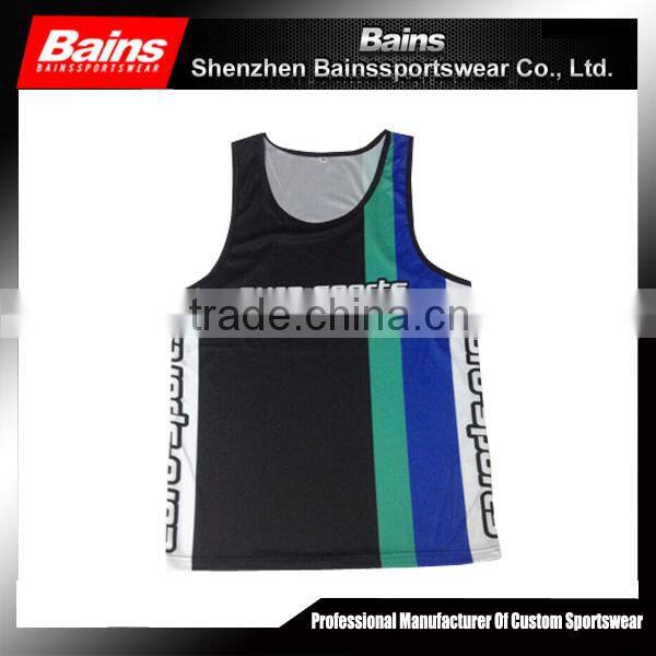 custom sublimated 100% polyester running shirt&dri fit running shirts