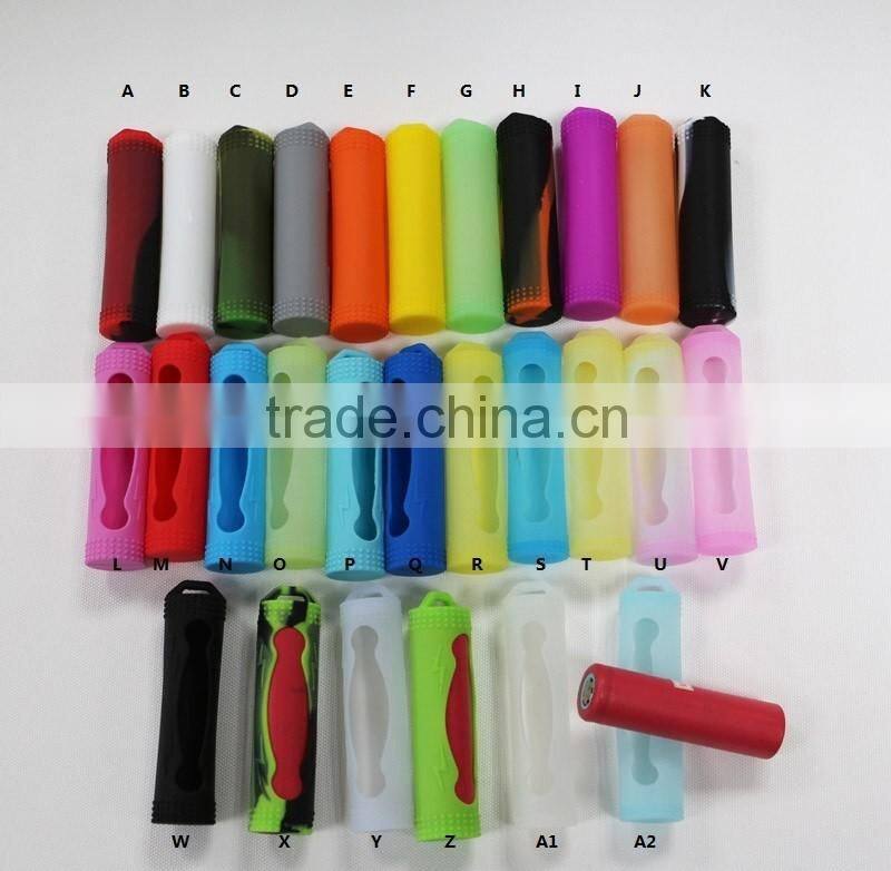 Electronic cigarette box mods 18650 power bank case shockproof 18650 lithium battery rubber bag silicone rubber 18650 case cover