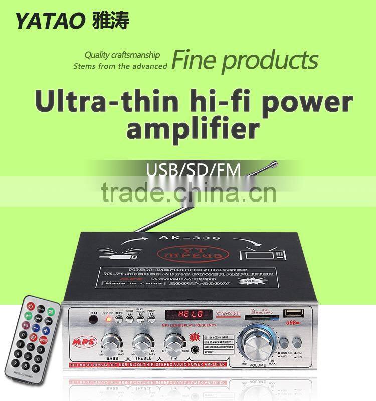 replacing amplifier tubes YT-336 with USB/SD/remote control